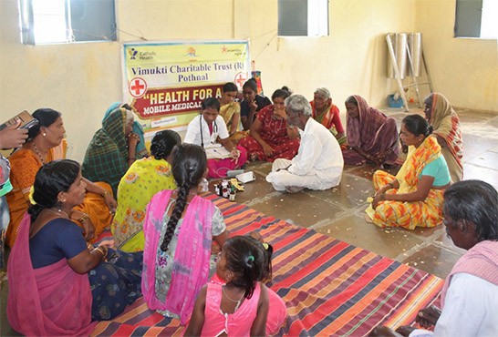 Vimukti effectue des bilans santé dans 20 villages autour de Pothnal