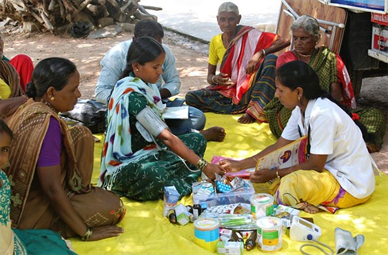 Suivi sanitaire dans les villages