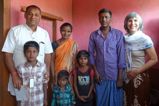 visite aux familles des enfants parrainés